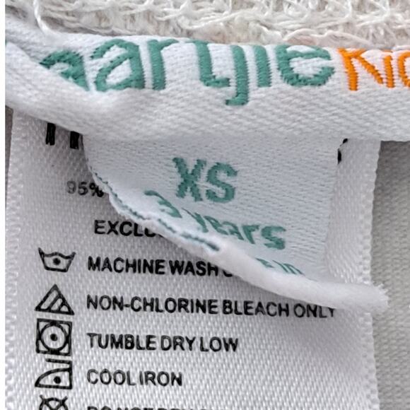 Girl's Naartjie Gray Floral With Pink Tulle Capris Size XS 3 Years - Picture 8 of 8